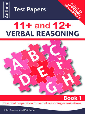 cover image of Anthem Test Papers 11+ and 12+ Verbal Reasoning, Book 1